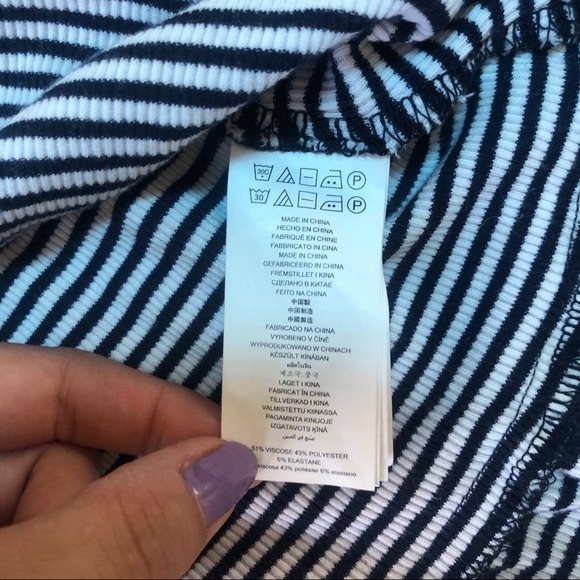 Michael Kors Striped Off the Shoulder Dress - Picture 5 of 6